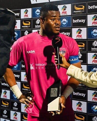 Nigeria and Chippa United goalkeeper Stanley Nwabali. Photo Credit X 
