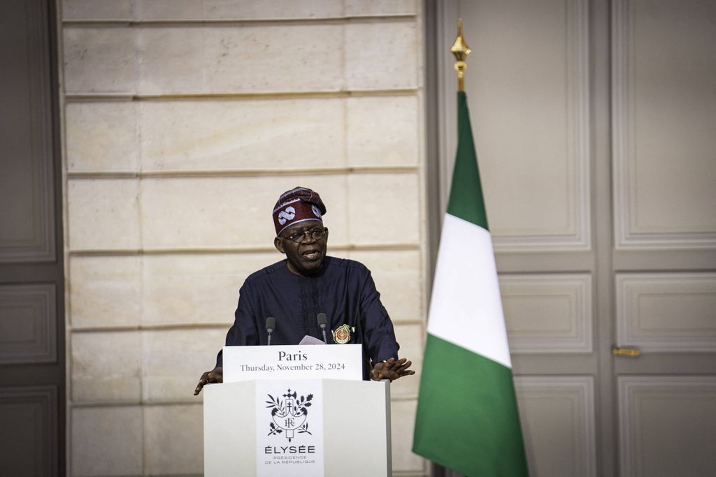 Nigeria president Bola Ahmed Tinubu