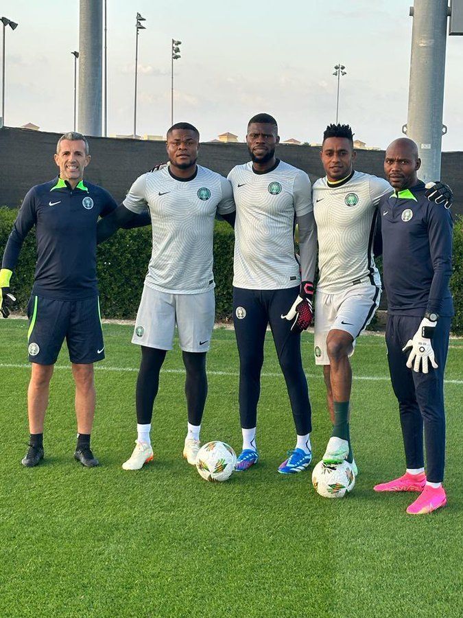 In white, from left to right: Nwabili, Uzoho, Ojo