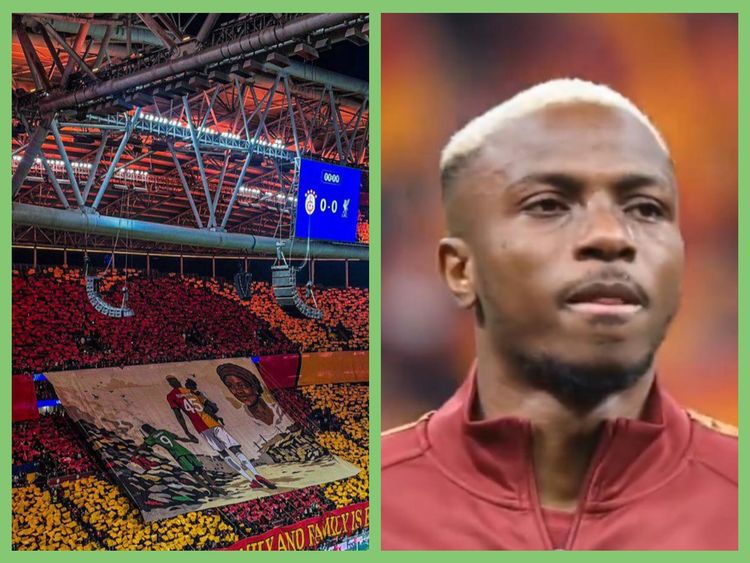 Watch: Victor Osimhen moved to tears by Galatasaray fans ahead of Liverpool clash