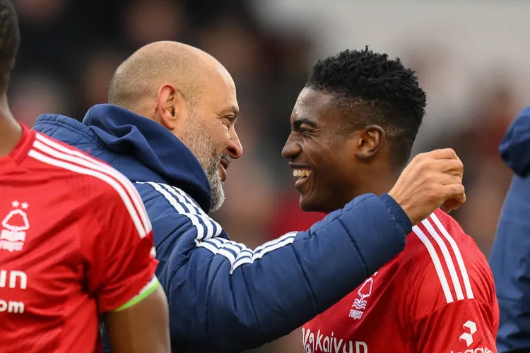 Super Eagles striker Taiwo Awoniyi and Nuno Espirito Santo