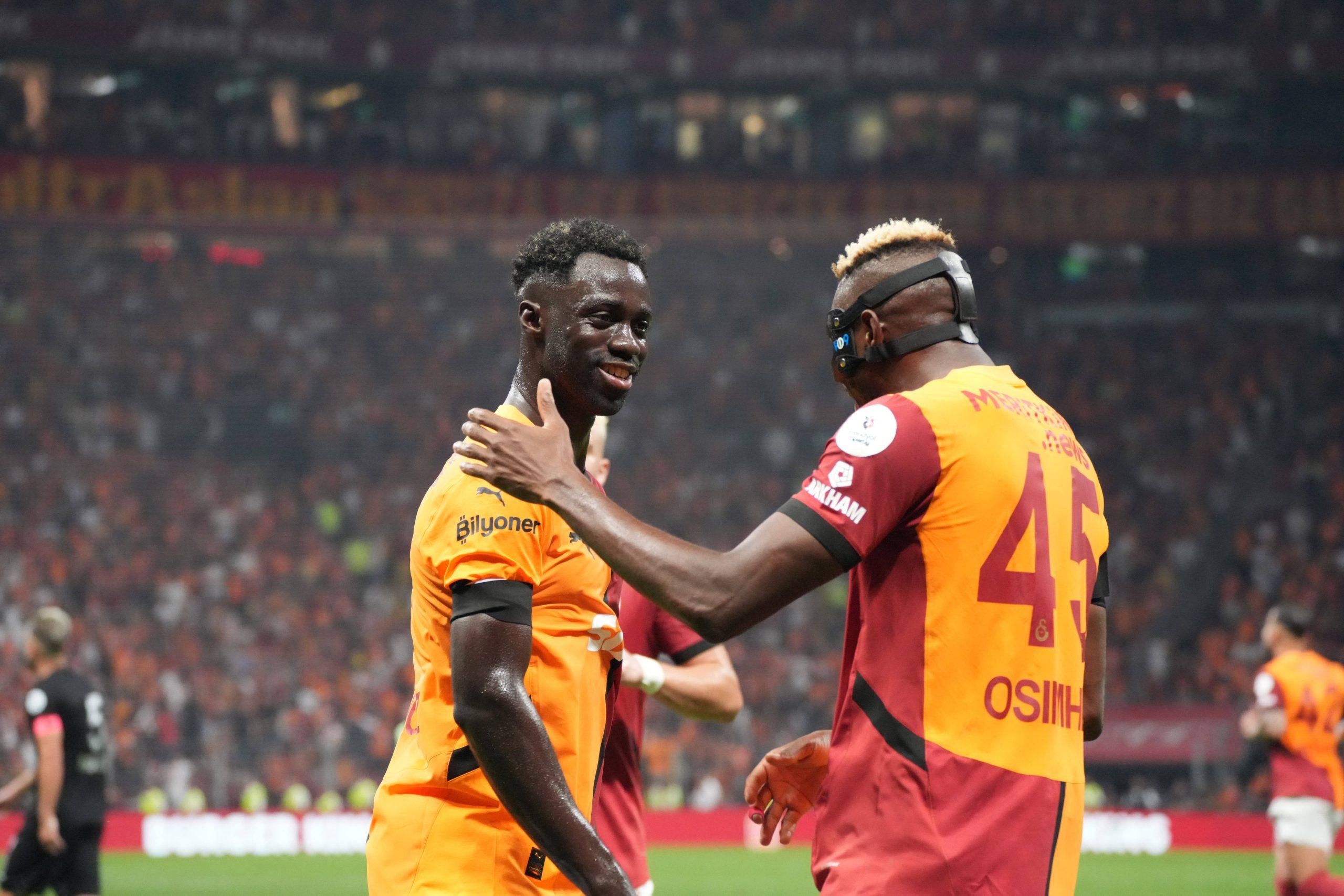 Victor Osimhen 45 of Galatasaray celebrates after scoring the second goal of his team with Davinson Sanchez