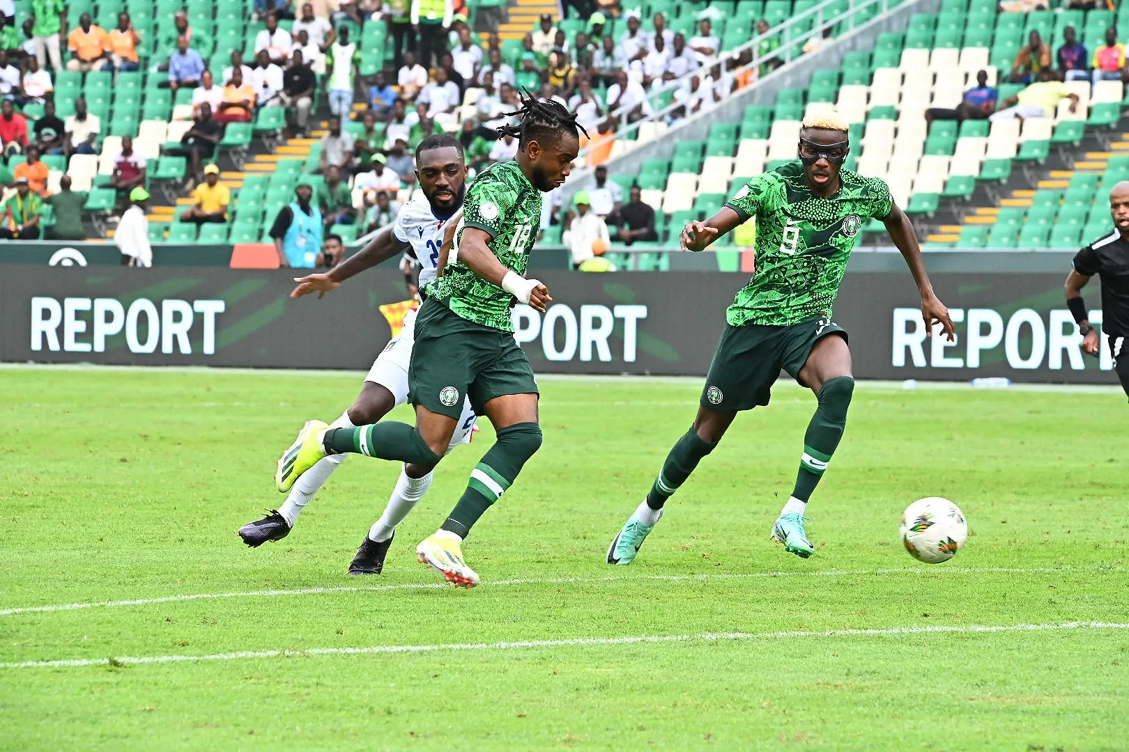 Nigeria Super Eagles stars Victor Osimhen and Ademola Lookman. Photo by IMAGO