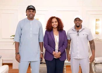 Fashion drags Nigeria greats Kanu, Amokachi to Ethiopia – “No place like the land of origin”