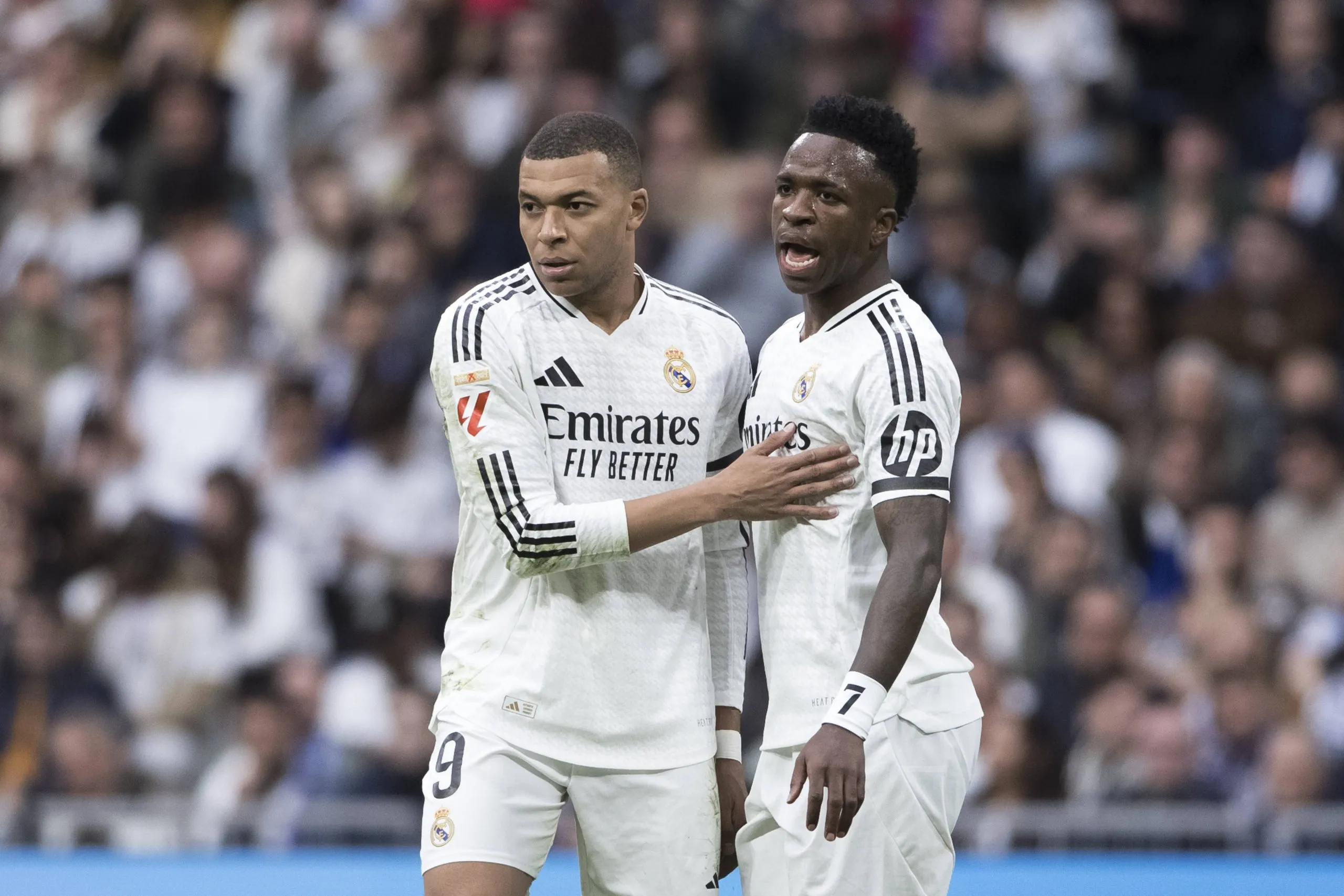 Real Madrid stars Kylian Mbappe and Vinicius Junior