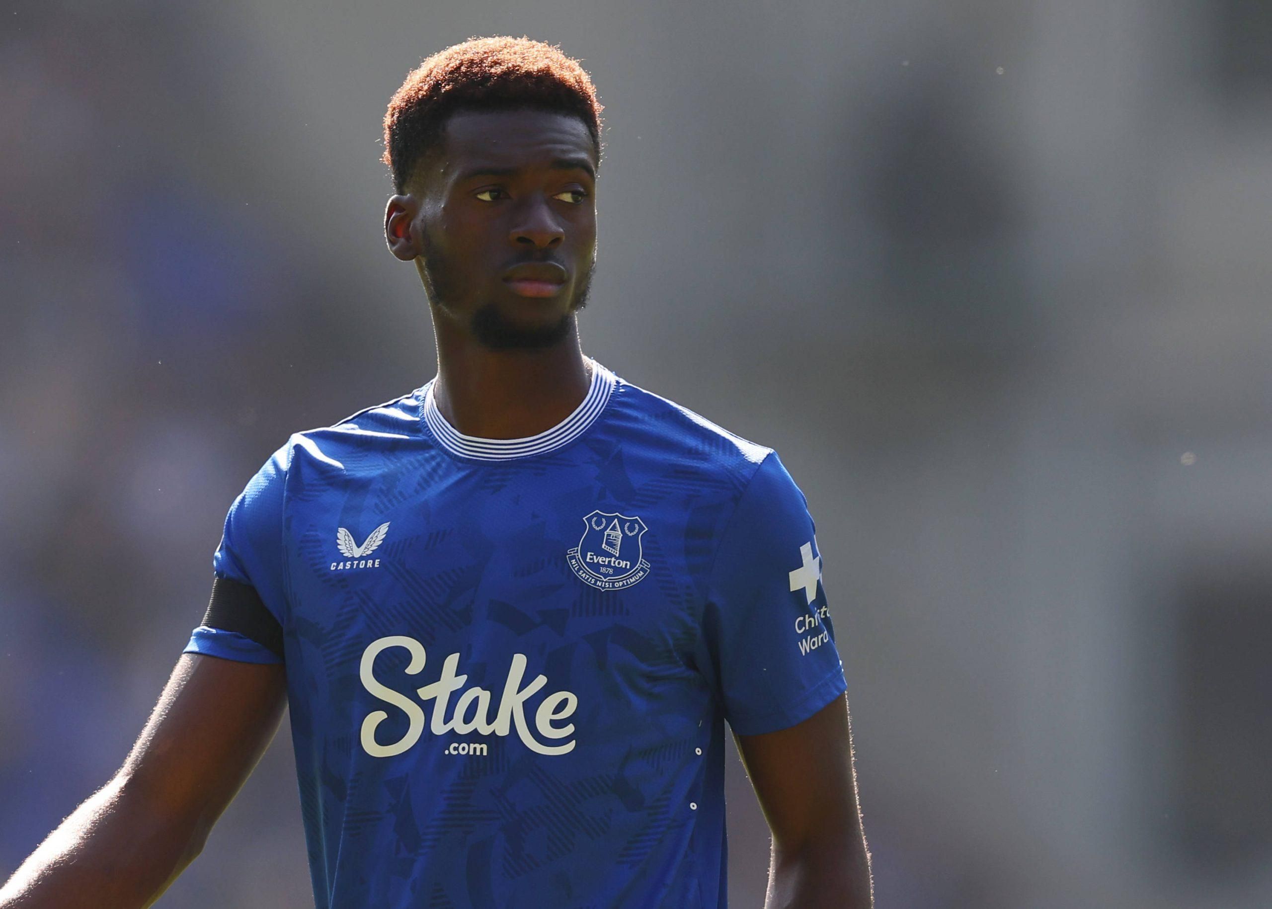 Everton star Tim Emeka Iroegbunam.