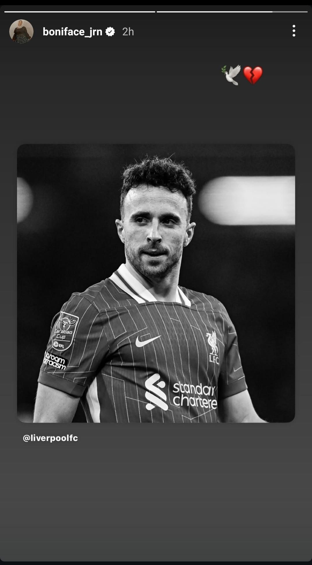 Victor Boniface pays tribute to Diogo Jota