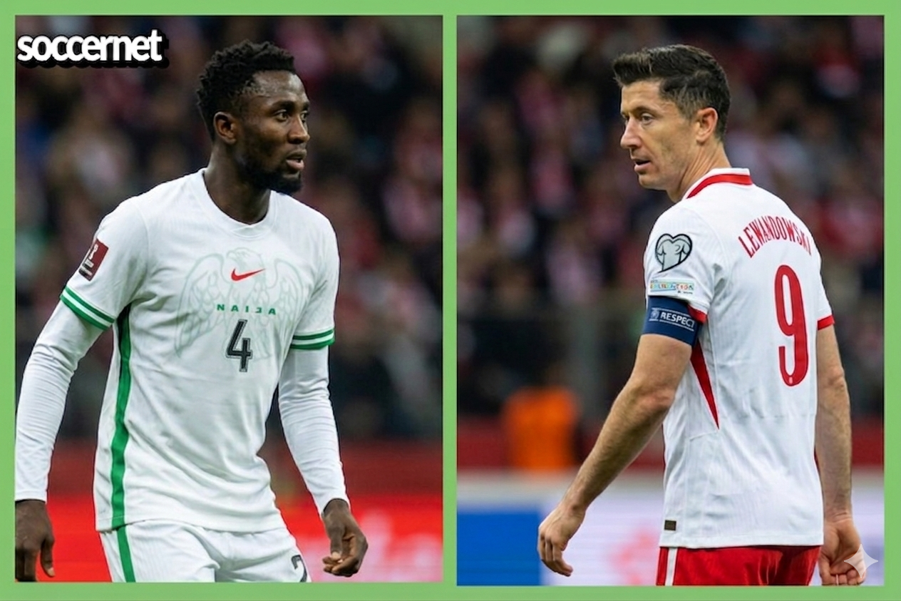 Live — Nigeria vs Poland: Follow scores as Super Eagles face Lewandowski’s side