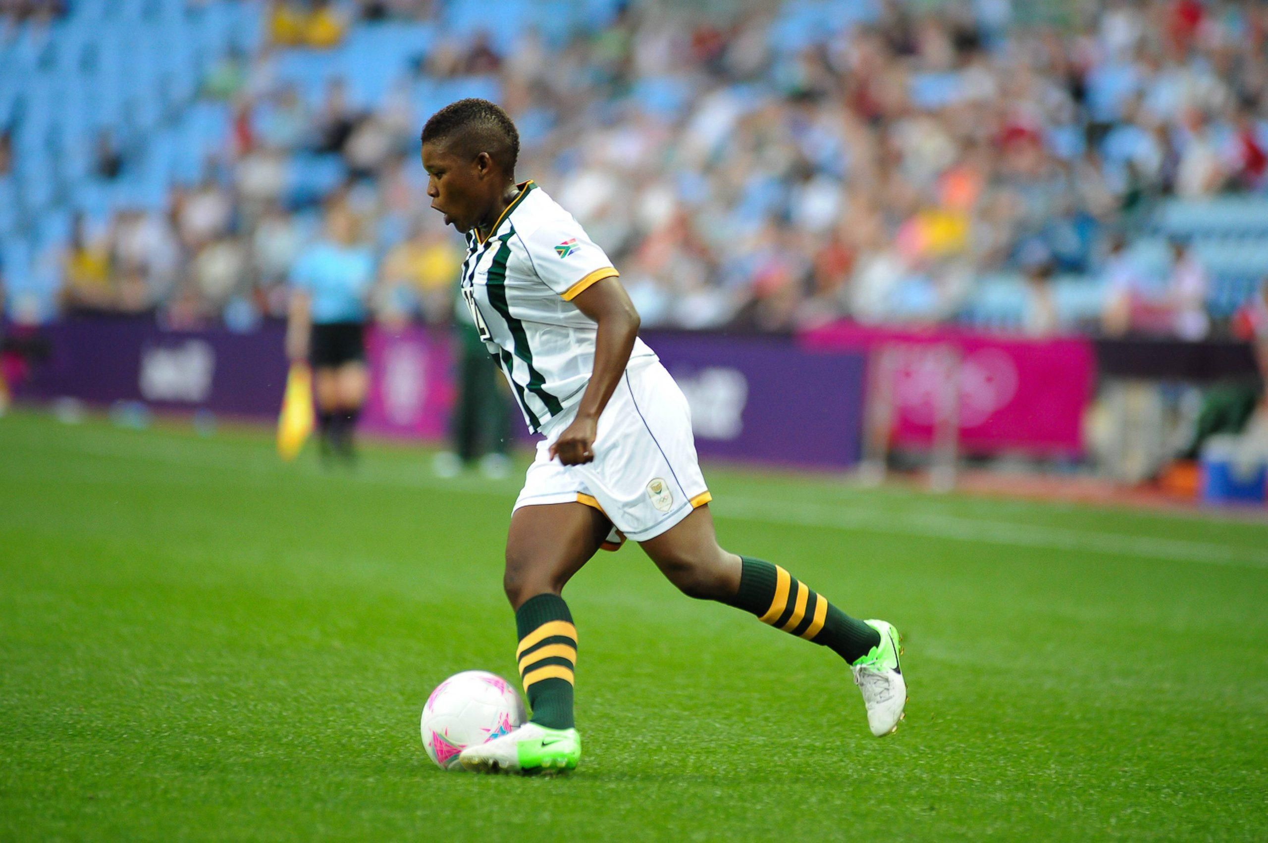 South Africa 's Portia MODISE in action during Preliminary game between Sweden and South Africa.