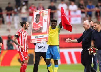 Super Eagles striker receives hero’s welcome on return to Berlin