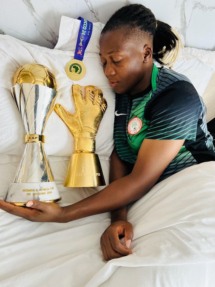 Nigeria Super Falcons goalkeeper Chiamaka Nnadozie