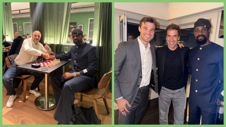 Tunde Onakoya fulfills dream at Bernabéu, gifts chessboard to Nigerian ‘football legend’