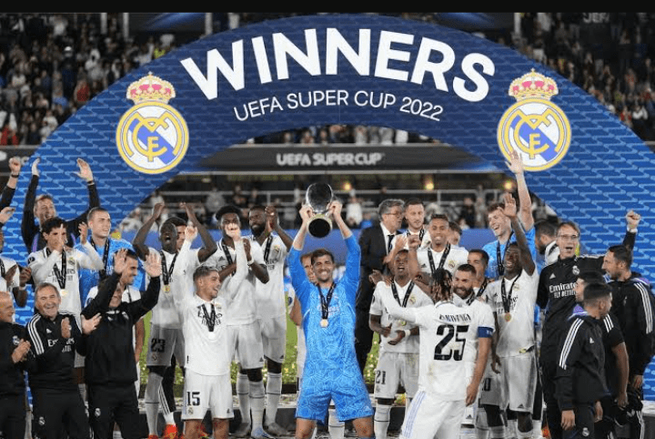Alaba's Real Madrid celebrates UEFA Super Cup triumph 
