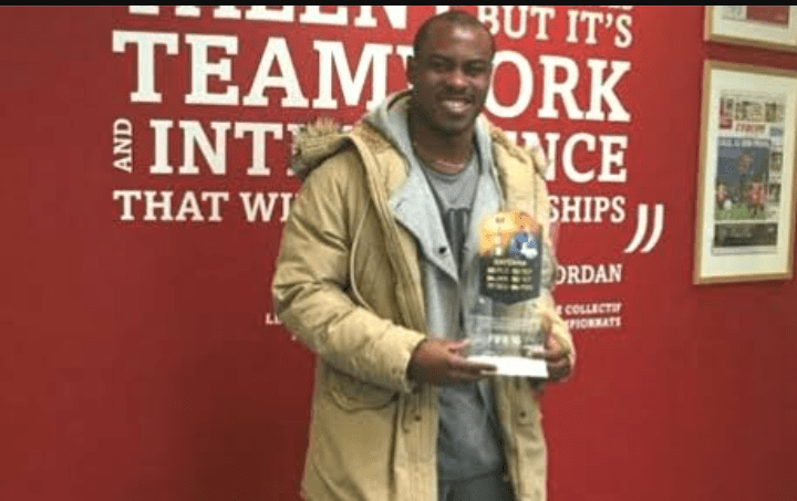 Enyeama, with one of his many awards