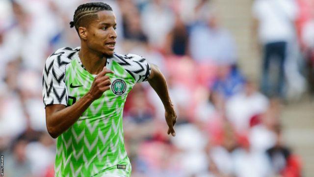 Tyronne Ebuehi in action for the Super Eagles