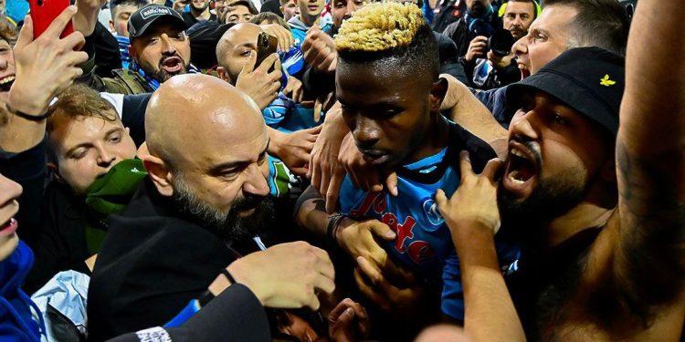 Osimhen and the Napoli fans