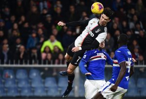 Cristiano Ronaldo's gravity defying 2.65m jump against Sampdoria
