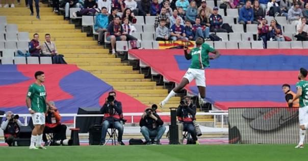 Watch: Nigeria-eligible forward Omorodion scores second fastest goal against Barcelona