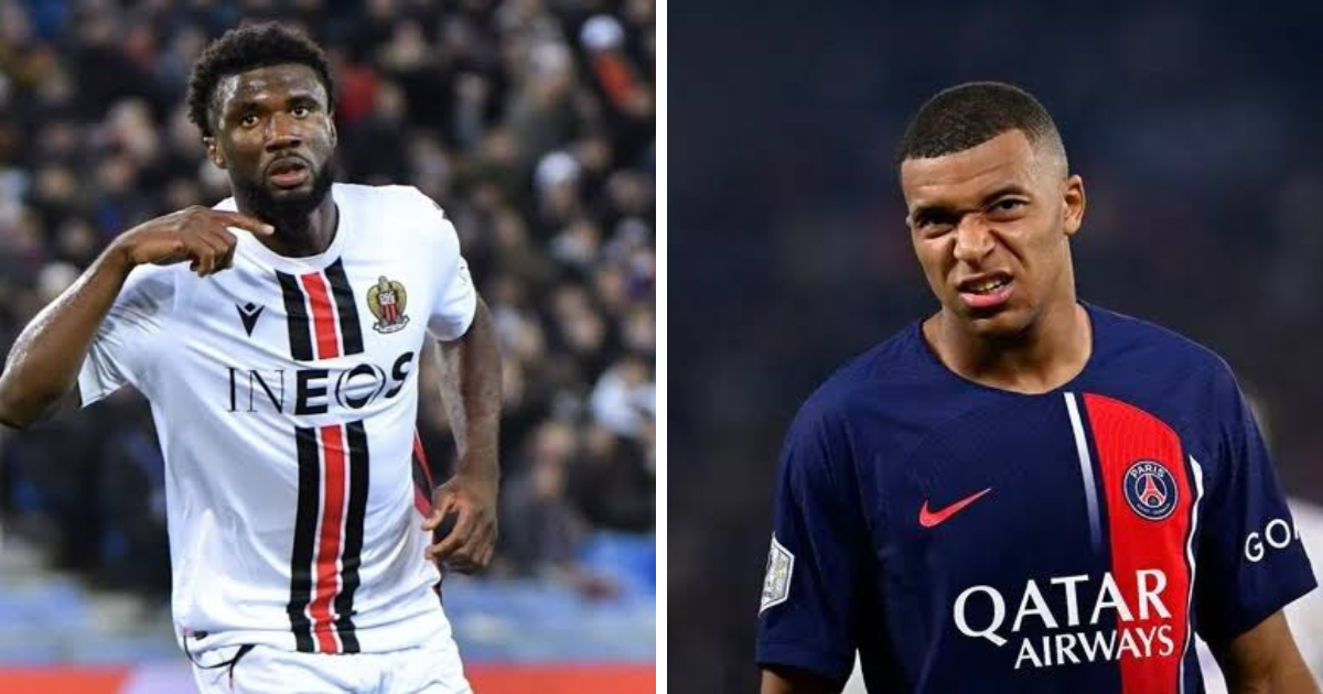 ‘Lose your temper’– Moffi breaks silence on Mbappe saga in OGC Nice vs PSG clash