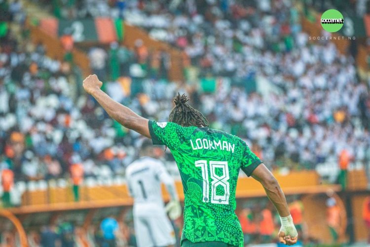 Lookman after scoring the opener against Angola