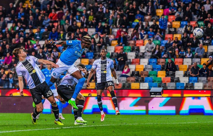 Soccer Osimhen hits milestone, but late Isaac Success strike denies Napoli victory over Udinese