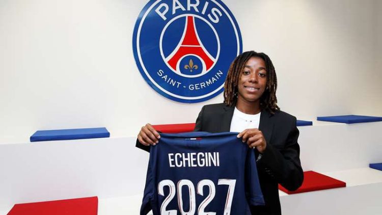 Watch: Super Eagles legend Jay-Jay Okocha welcomes Super Falcons’ Echegini to PSG in style