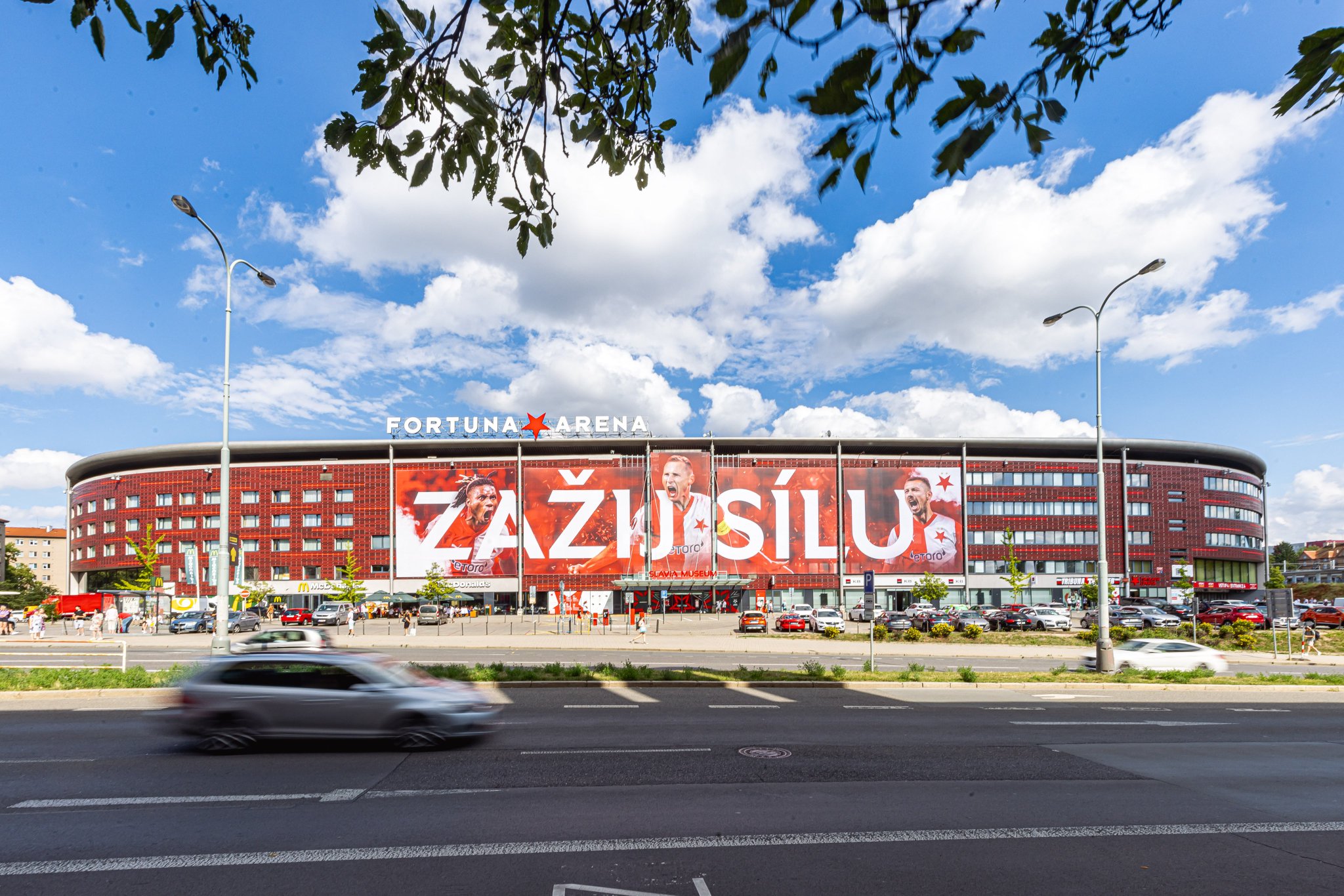 Photos: Slavia Prague elevates Stadium spirit with ex-Flying Eagles defender poster showcase