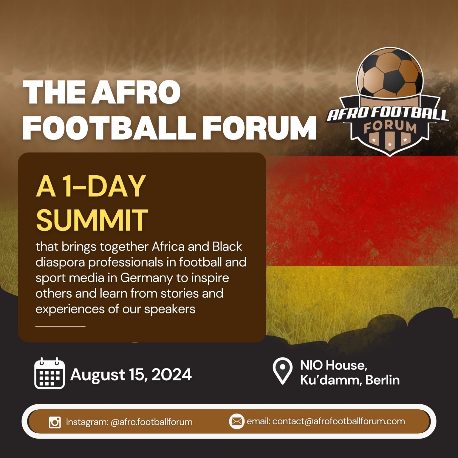 Afro Football Forum to unite African football professionals in Berlin