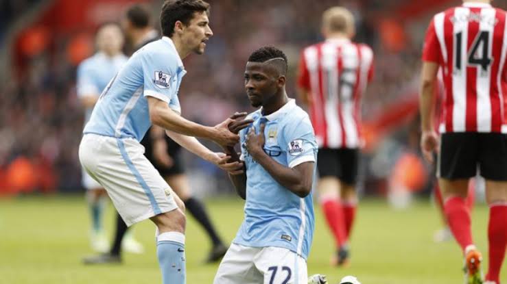 Iheanacho and Navas at Manchester City