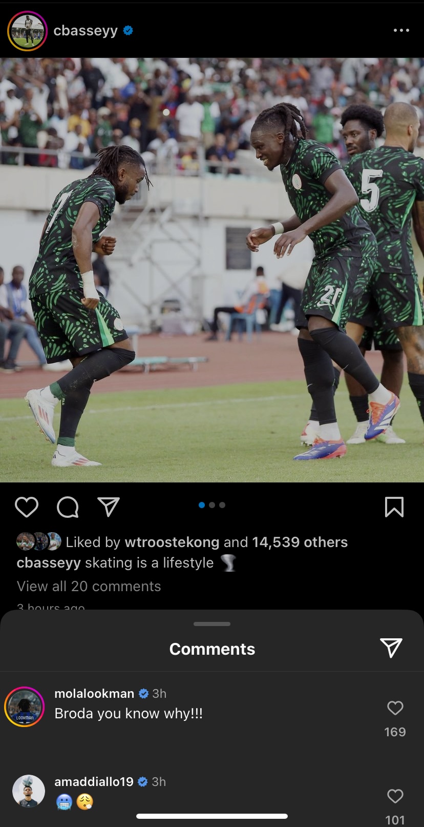 Ademola Lookman on Calvin Bassey